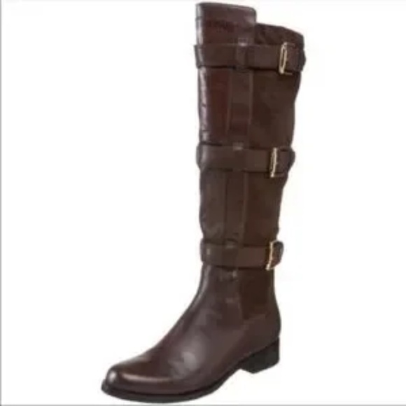 New Cole Haan Air Avalon Triple Buckle‎ Tall Boots Blackstone - Picture 3 of 10